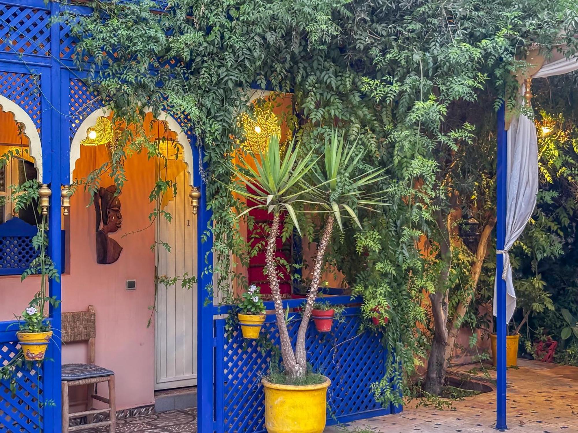 マラケシュ Le Bleu Houseヴィラ エクステリア 写真