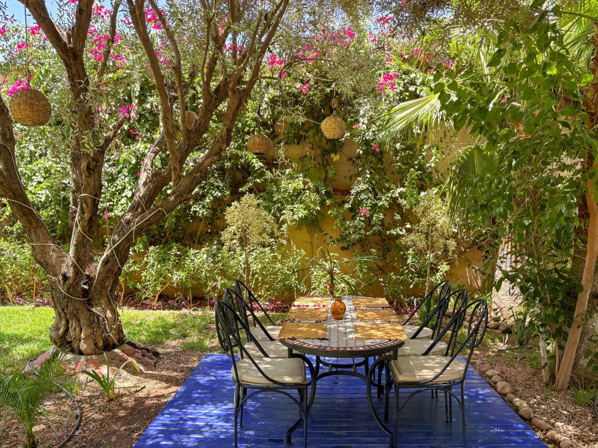 マラケシュ Le Bleu Houseヴィラ エクステリア 写真