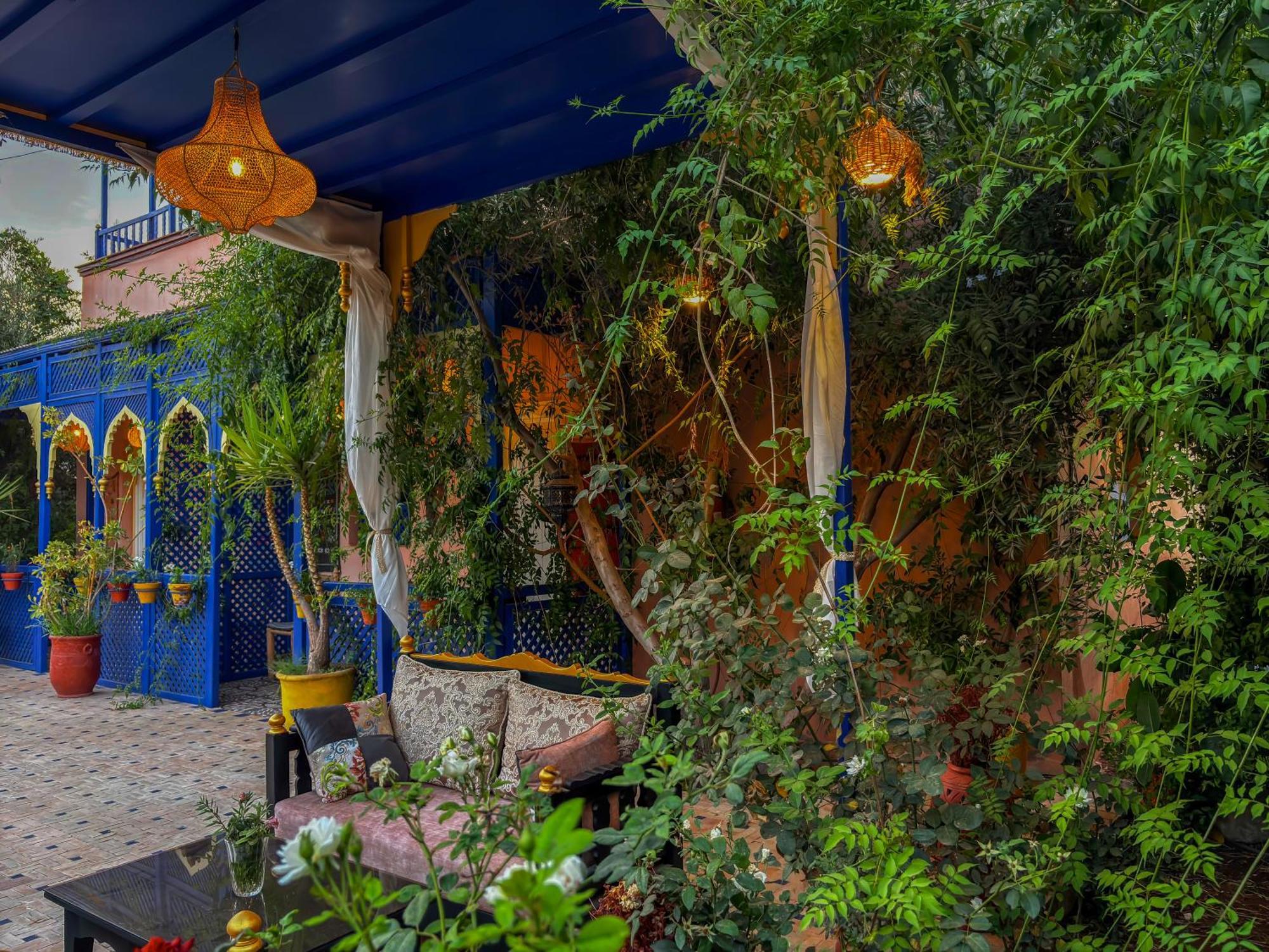 マラケシュ Le Bleu Houseヴィラ エクステリア 写真
