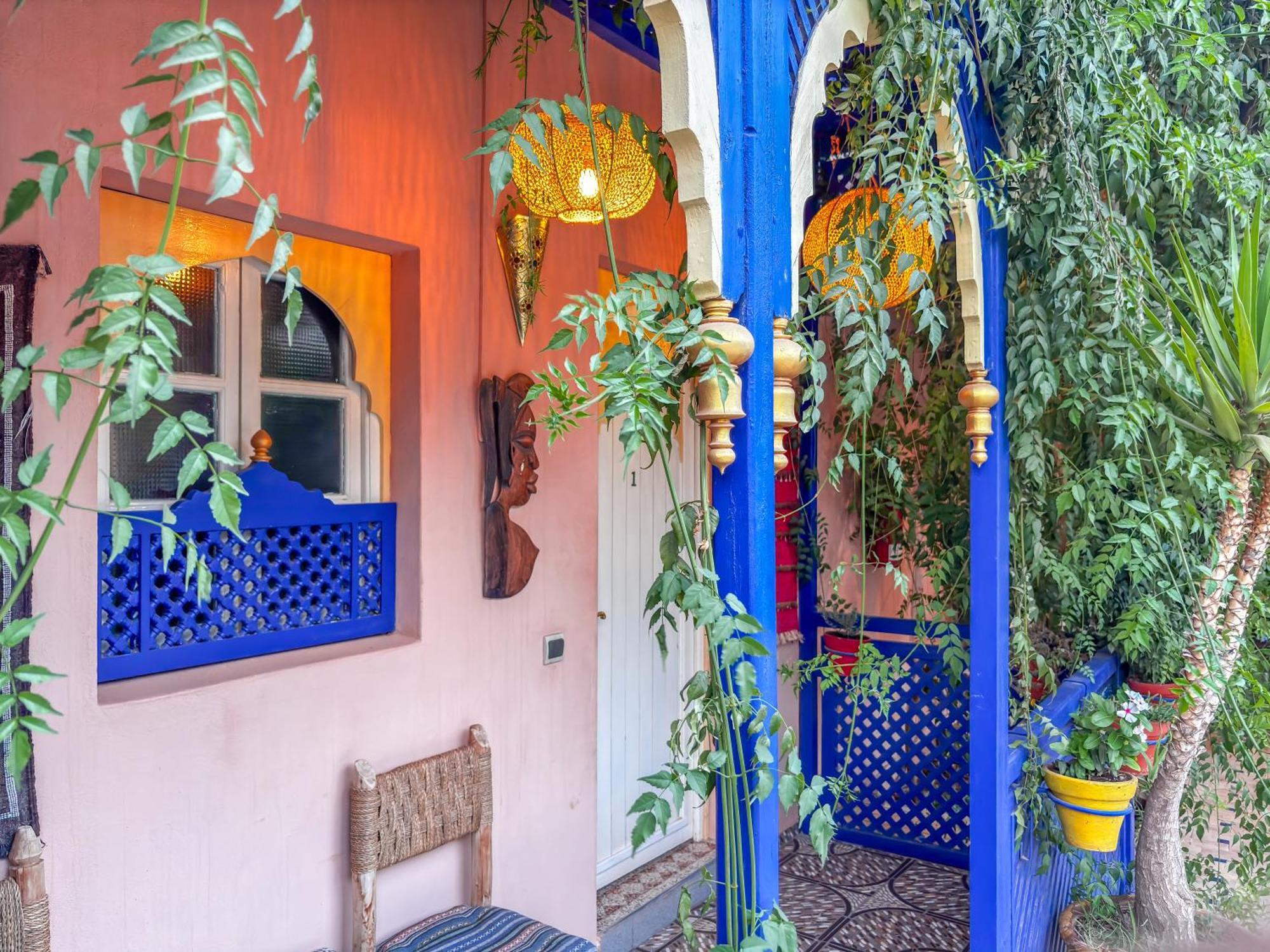 マラケシュ Le Bleu Houseヴィラ エクステリア 写真