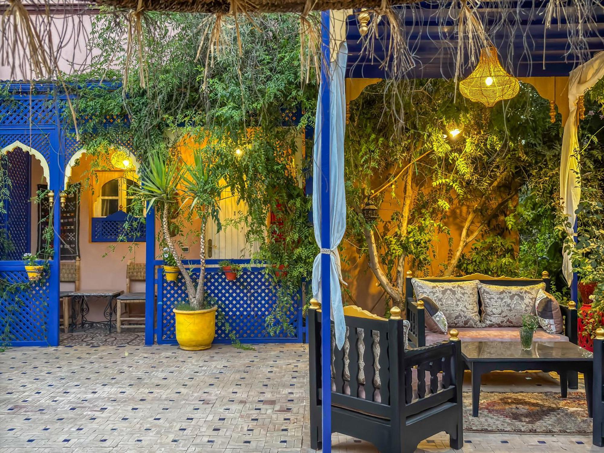 マラケシュ Le Bleu Houseヴィラ エクステリア 写真