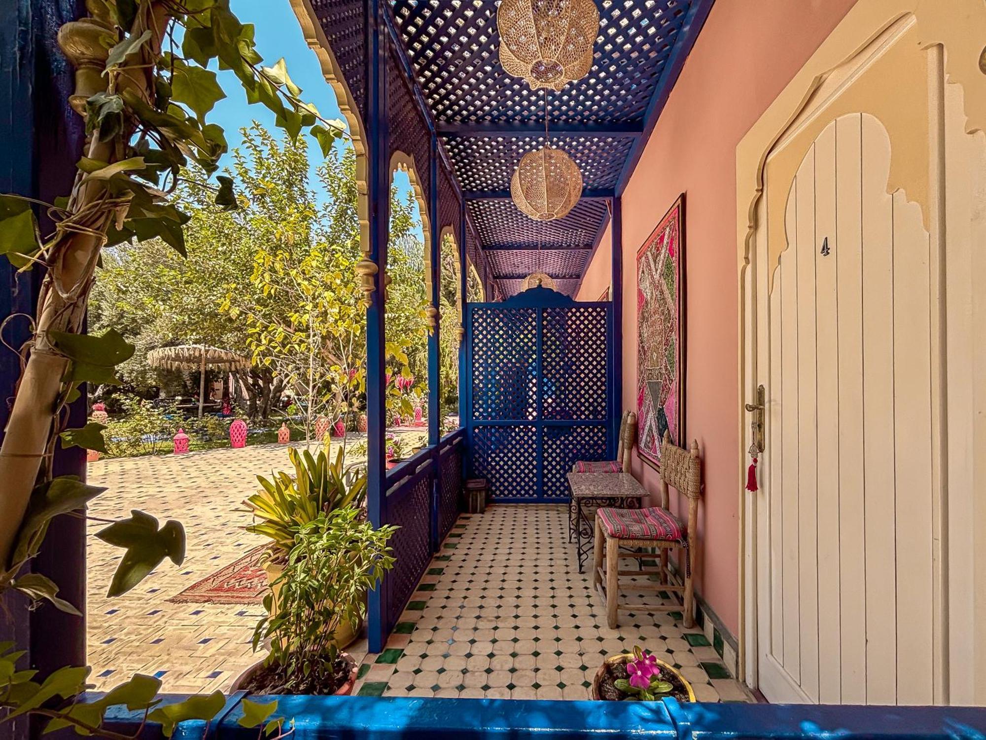 マラケシュ Le Bleu Houseヴィラ エクステリア 写真