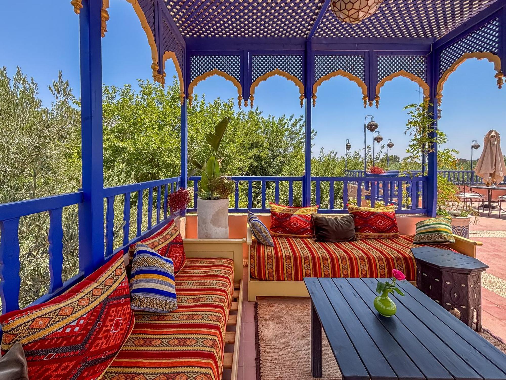 マラケシュ Le Bleu Houseヴィラ エクステリア 写真