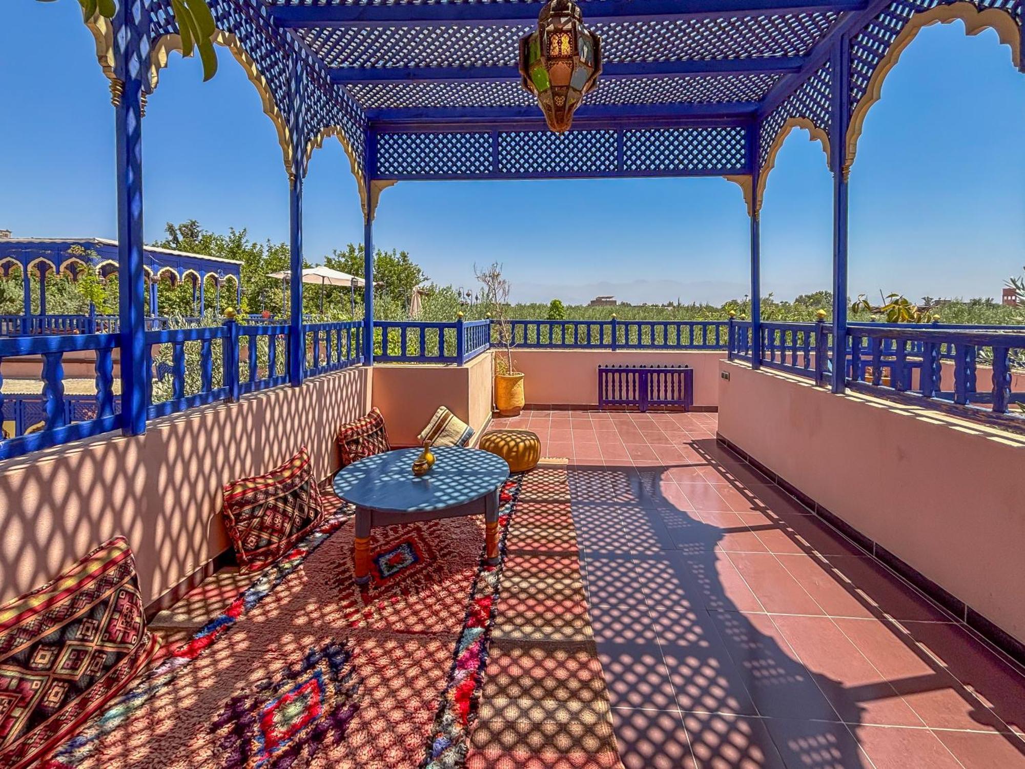 マラケシュ Le Bleu Houseヴィラ エクステリア 写真