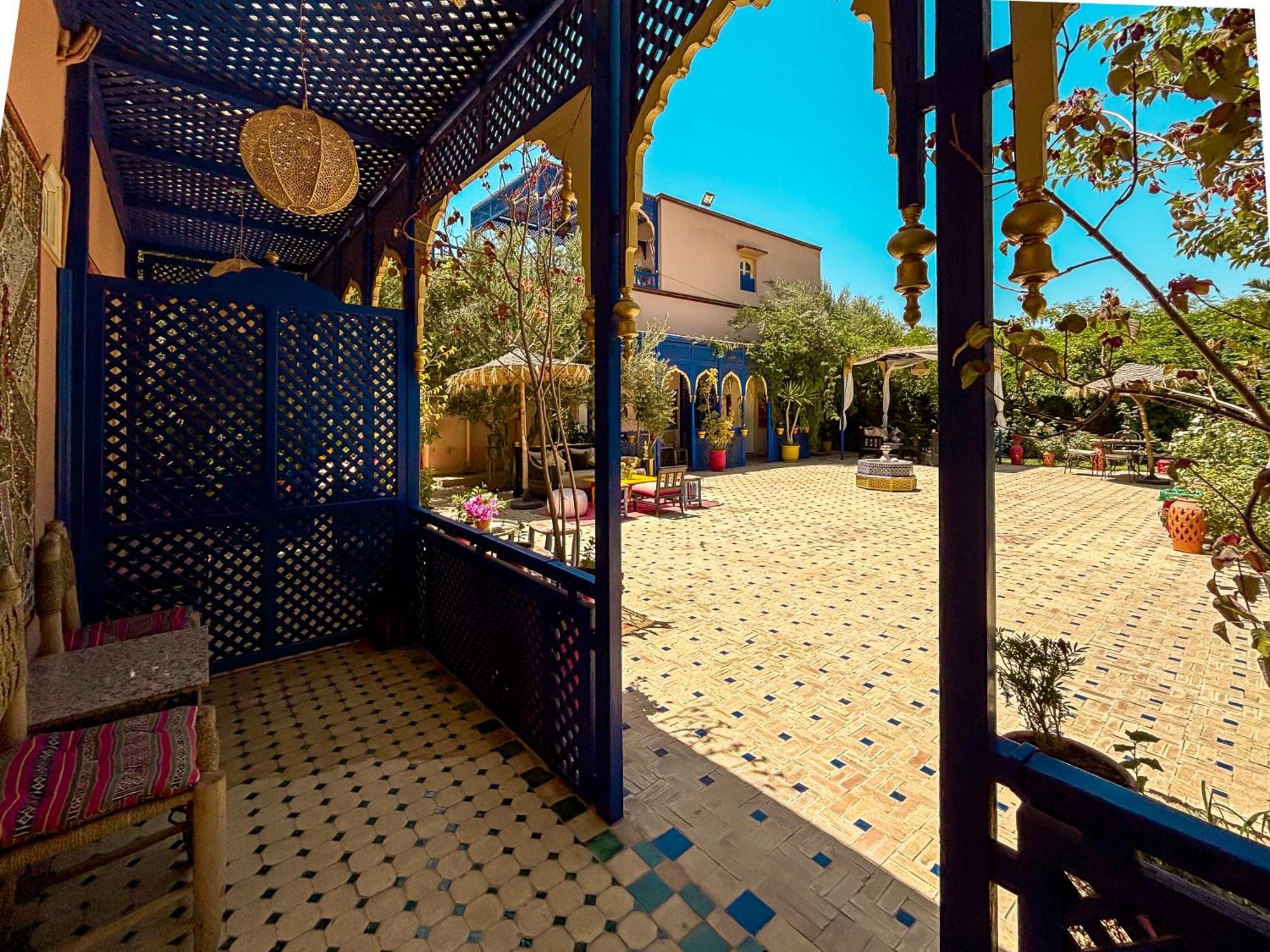マラケシュ Le Bleu Houseヴィラ エクステリア 写真