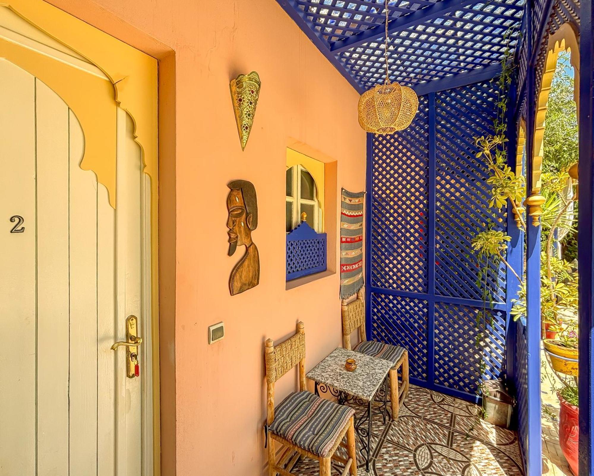 マラケシュ Le Bleu Houseヴィラ エクステリア 写真